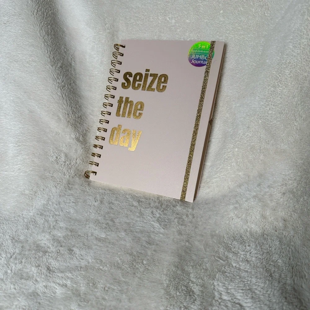 Seize the Day Spiral Journal Doodle Sketch Notebook Lines Dots Sketchbook NWT
